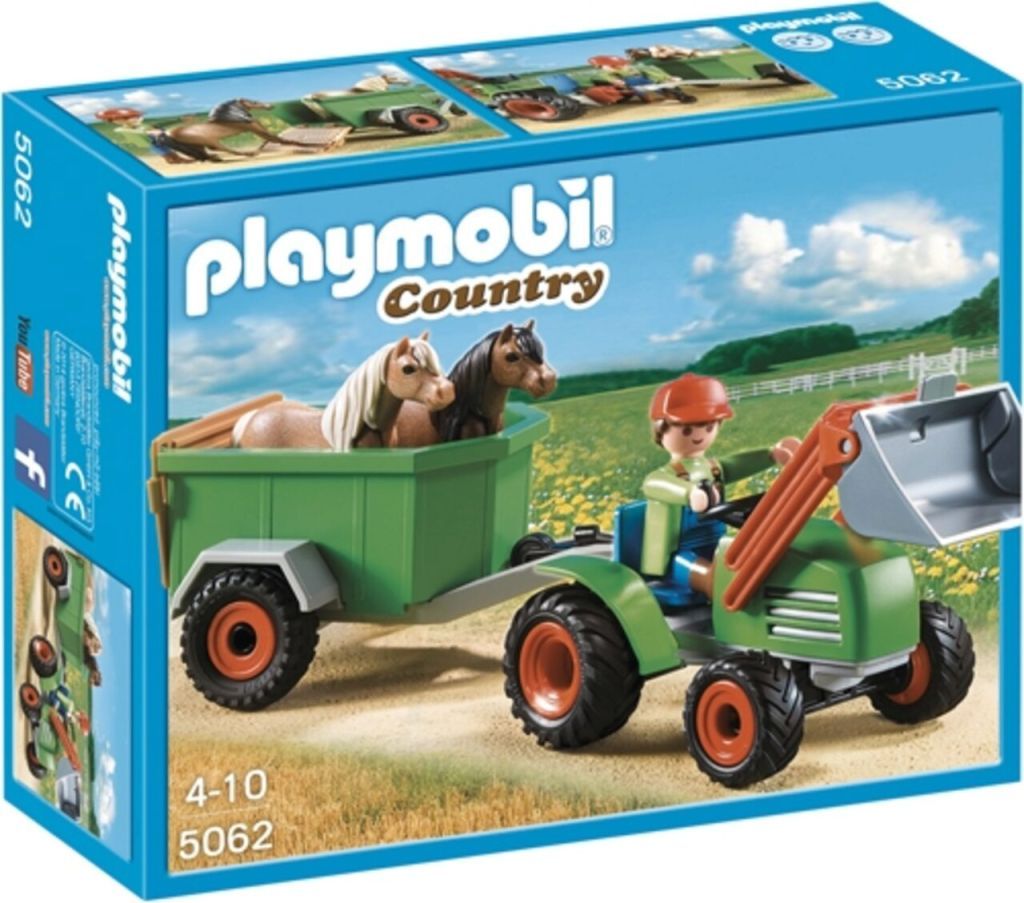 Playmobil 5062 Tractor con Remolque de Ponis Playmobil 5062 Tractor con remolque de ponis