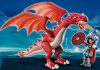 Playmobil 5912 Dragón Rojo con Caballero – Caballeros 2010 Playmobil 5912 Dragón Rojo con Caballero