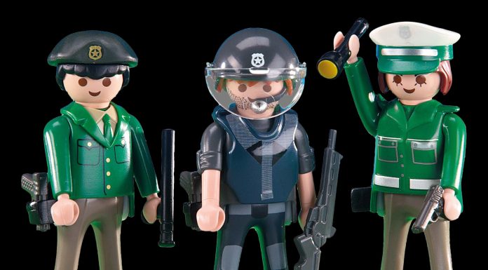 Playmobil 6287 3 policías verdes