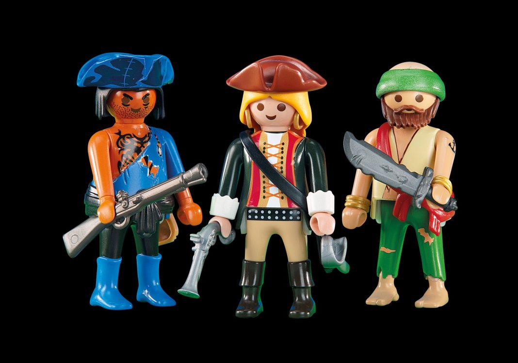 Playmobil 6290 2 piratas con una pirata