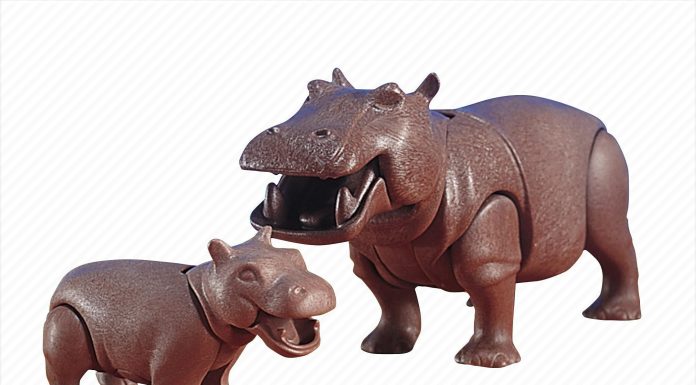 Playmobil 7220 Hipopótamo con cría – Zoo 1998 – El Mundo Click Playmobil 7220 Hipopótamo con cría