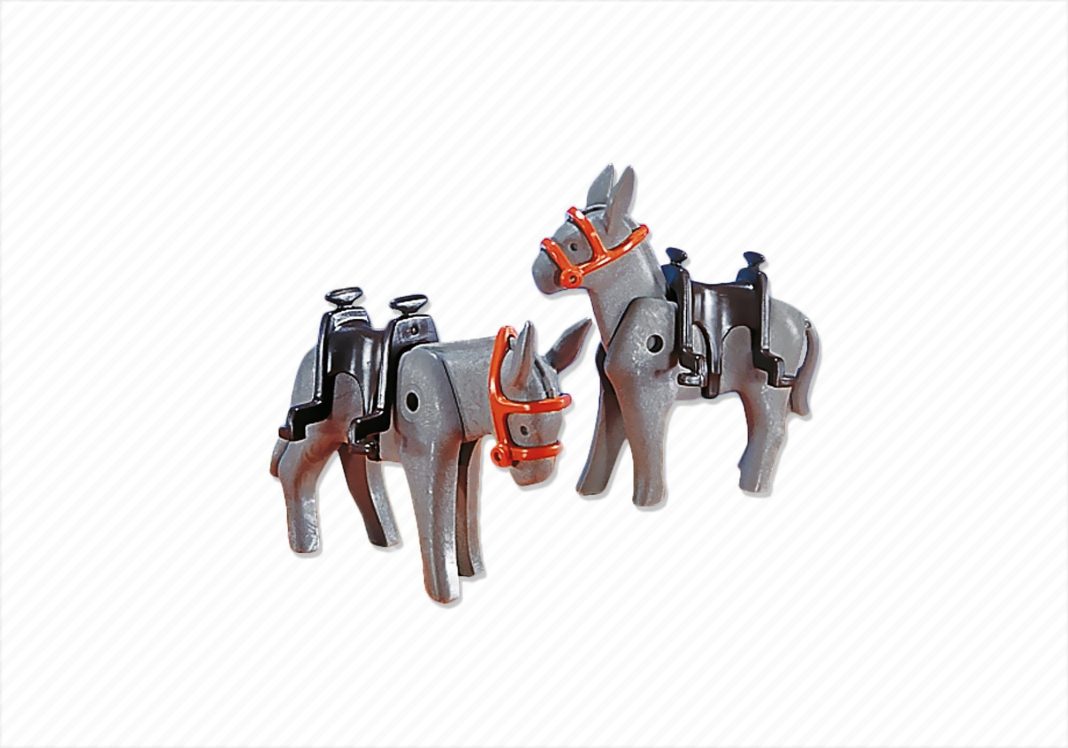 Playmobil 7239 2 burros con monturas Playmobil 7239 2 burros con monturas