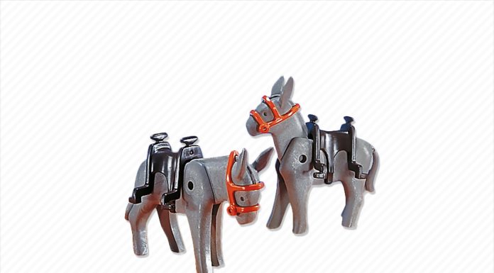 Playmobil 7239 2 burros con monturas – Oeste 1998 – El Mundo Click Playmobil 7239 2 burros con monturas