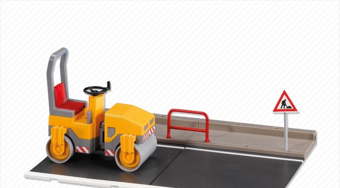 Playmobil 7514 Apisonadora con asfalto – Construcción 2010 – El Mundo Click Playmobil 7514 Apisonadora con asfalto