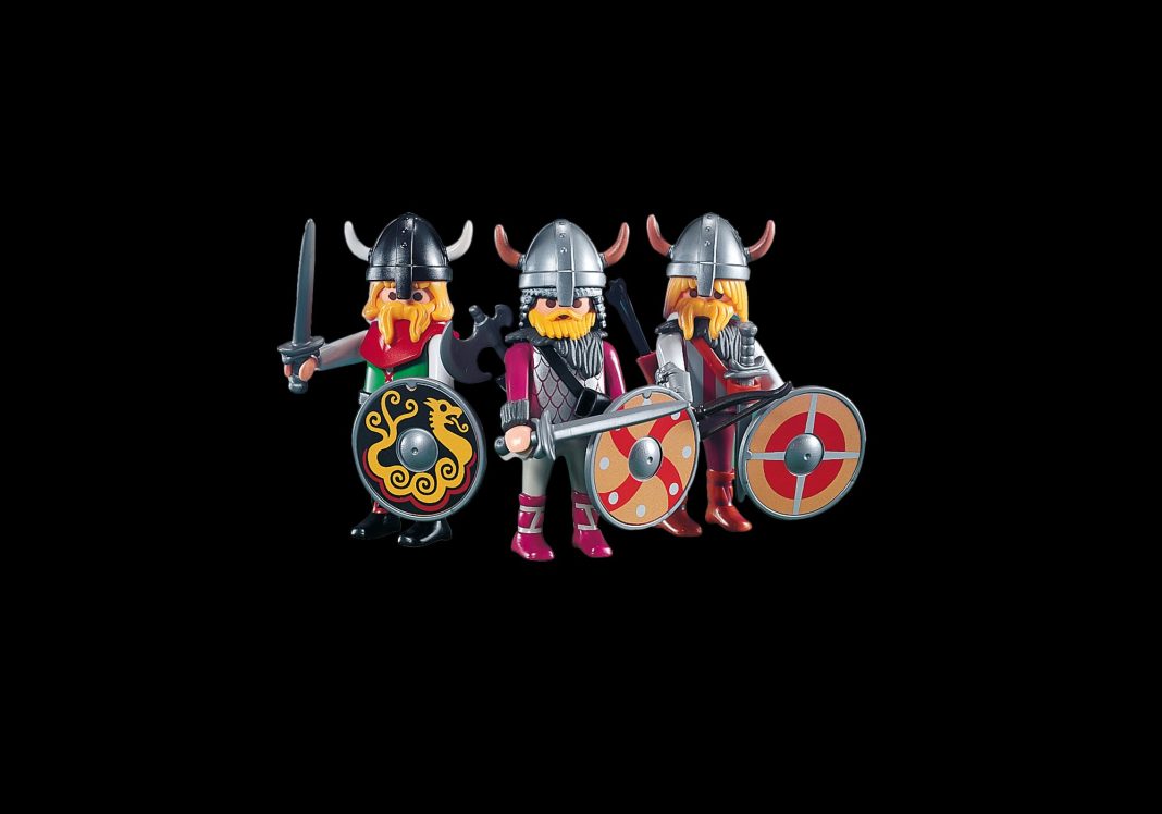 Playmobil 7677 3 guerreros vikingos Playmobil 7677 3 guerreros vikingos