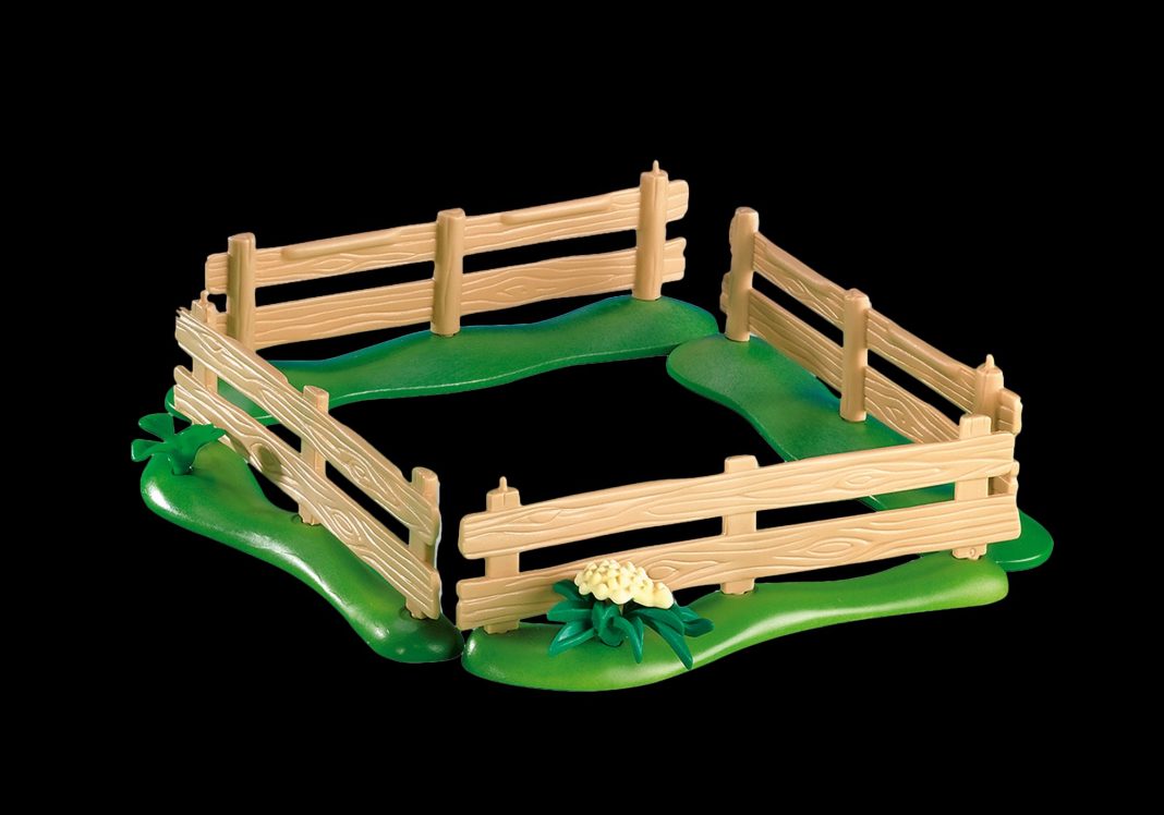 Playmobil 7899 Valla de madera con prado