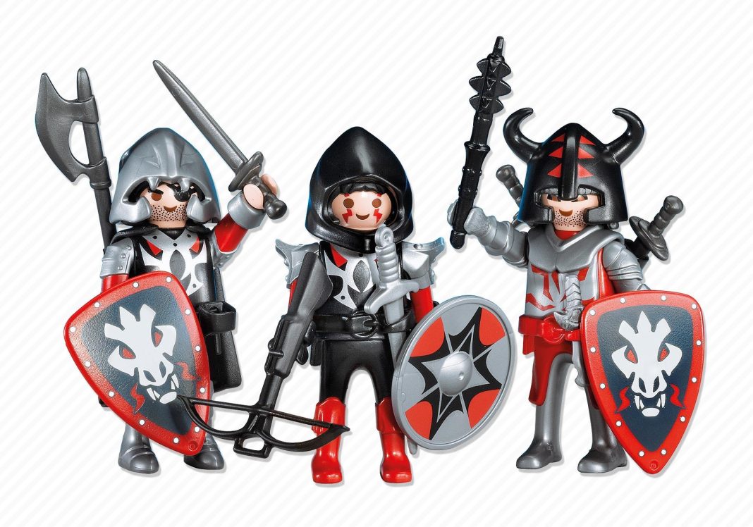 Playmobil 7975 3 caballeros del dragón rojo Playmobil 7975 3 caballeros del dragón rojo
