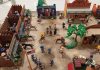 Urna Playmobil del Hospital Santa Bárbara (Soria) – Diorama actual Diorama Western de Playmobil en la urna del Hospital Santa Bárbara de Soria
