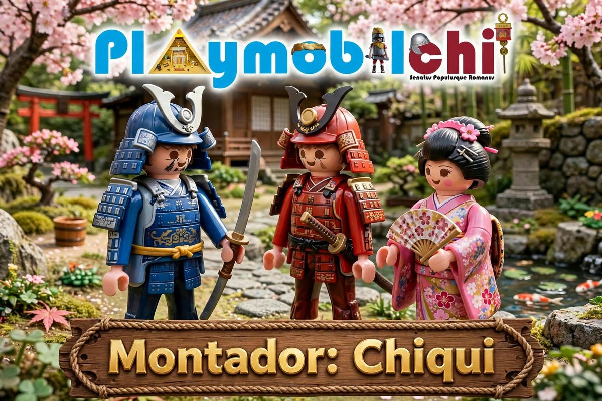 Playmobil 8ª Feria Playmobil de Alcalá de Guadaíra 2026: fechas, horarios, talleres y concurso de dioramas 6 Montador: Chiqui (Playmobilchi) — Diorama de samuráis y Japón