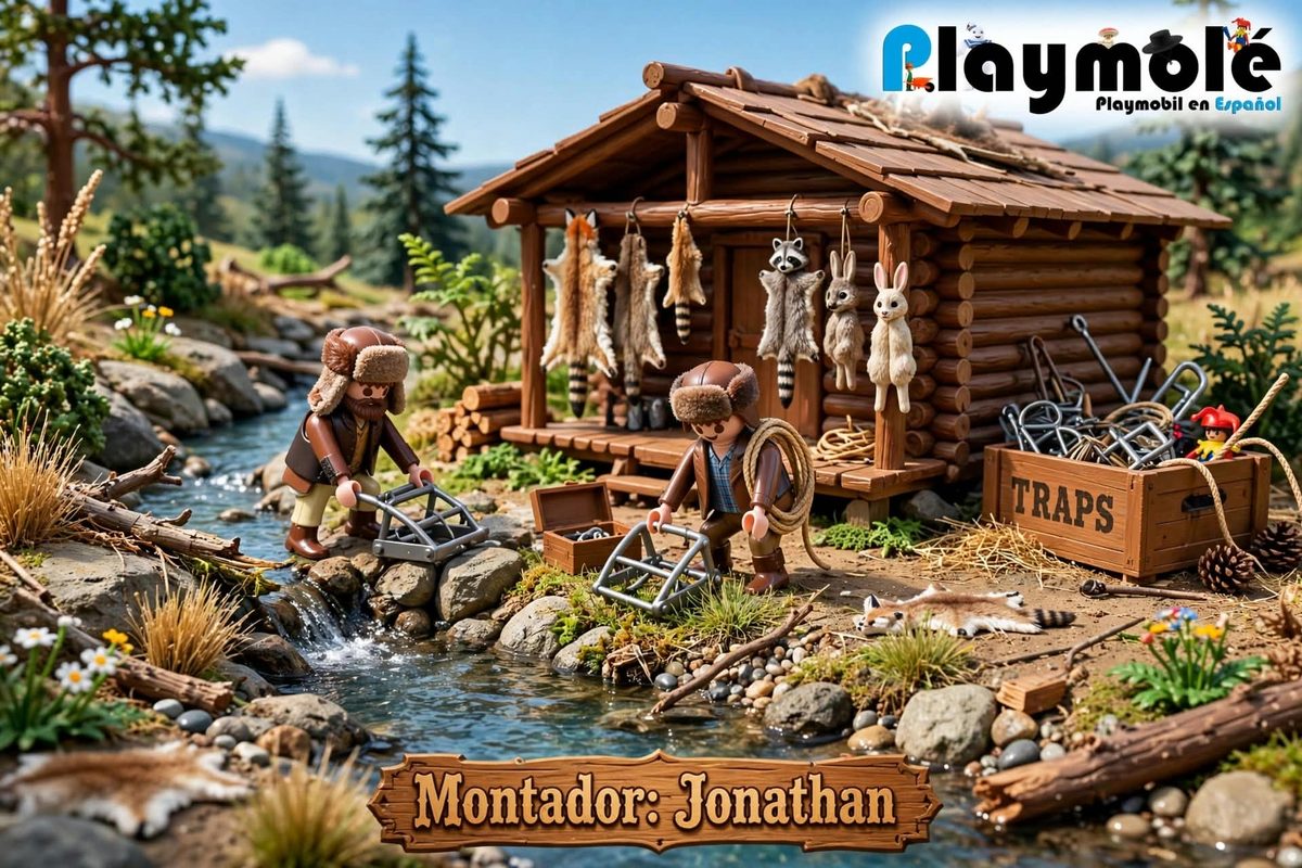 Playmobil 8ª Feria Playmobil de Alcalá de Guadaíra 2026: fechas, horarios, talleres y concurso de dioramas 8 Montador: Jonathan (Playmolé) — Diorama de tramperos del Oeste