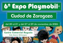 6ª Expo Playmobil Ciudad de Zaragoza 2026 (ClickAragón) Cartel de la 6ª Expo Playmobil Ciudad de Zaragoza, Centro Comercial Augusta, noviembre 2026