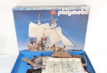Playmobil Japón 3550 – Barco pirata de Epoch Playmobil 3550 barco pirata de Epoch en su caja, ejemplar japonés (foto: Kan7 Hobby)