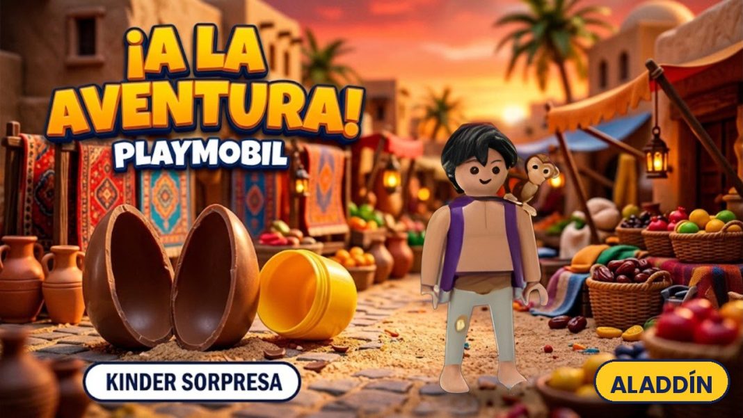 Playmobil Aladdín Kinder Sorpresa Disney 2026 miniatura Playmobil Aladdín Kinder Sorpresa Disney 2026