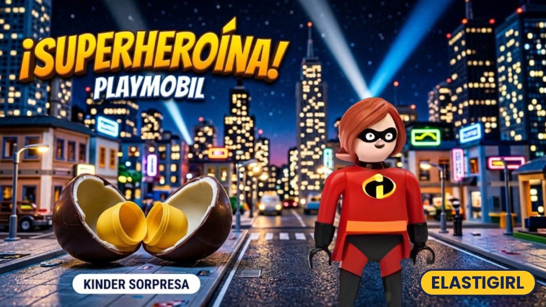 Playmobil Elastigirl Kinder Sorpresa Disney 2026 miniatura Playmobil Elastigirl Kinder Sorpresa Disney 2026