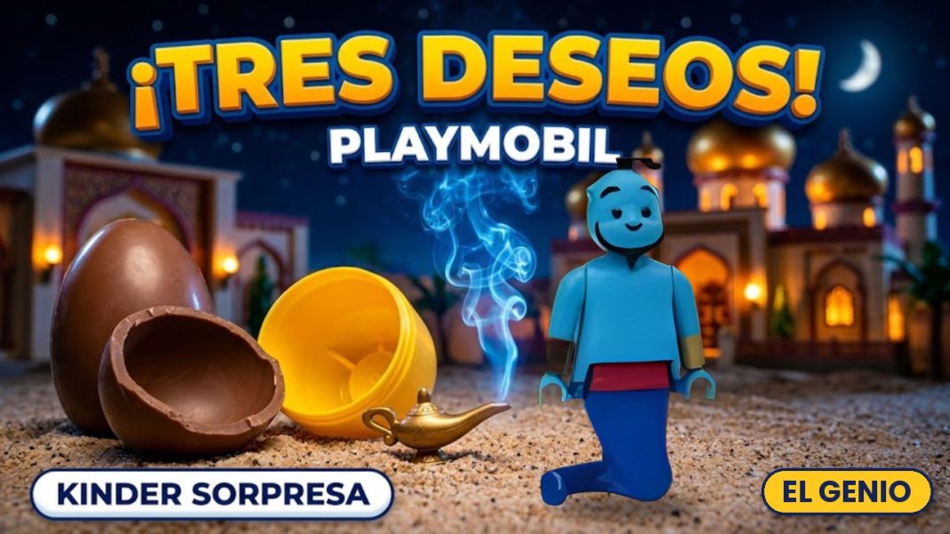 Playmobil El Genio Kinder Sorpresa Disney 2026 miniatura Playmobil El Genio Kinder Sorpresa Disney 2026