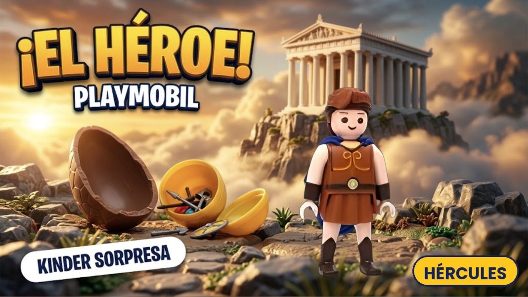 Playmobil Hércules Kinder Sorpresa Disney 2026 miniatura Playmobil Hércules Kinder Sorpresa Disney 2026
