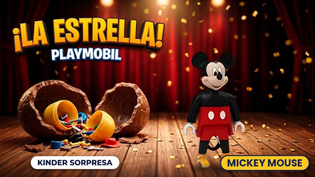 Playmobil Mickey Mouse Kinder Sorpresa Disney 2026 miniatura Playmobil Mickey Mouse Kinder Sorpresa Disney 2026