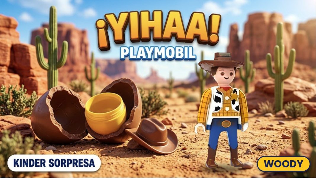 Playmobil Woody Kinder Sorpresa Disney 2026 miniatura Playmobil Woody Kinder Sorpresa Disney 2026