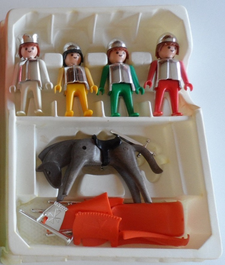 Playmobil Playmobil Playpeople 1711v1 Set básico de caballeros - Marx Toys Reino Unido 1976 - El Mundo Click 2 Playmobil Playpeople 1711v1 Set básico de caballeros