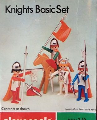 Playmobil Playpeople 1711v2 Set básico de caballeros – Marx Toys Reino Unido 1976 – El Mundo Click Playmobil Playpeople 1711v2 Set básico de caballeros