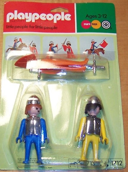 Playmobil Playpeople 1712v1 Caballeros azul y amarillo Playmobil Playpeople 1712v1 Caballeros azul y amarillo