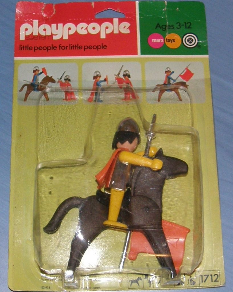 Playmobil Playpeople 1713v1 Caballero amarillo con caballo Playmobil Playpeople 1713v1 Caballero amarillo con caballo