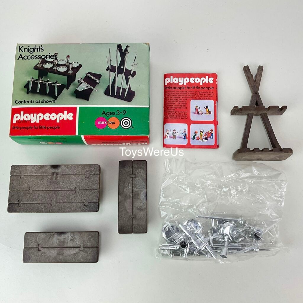 Playmobil Playmobil Playpeople 1715 Accesorios de caballeros - Marx Toys Reino Unido 1976 - El Mundo Click 2 Playmobil Playpeople 1715 Accesorios de caballeros