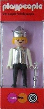 Playmobil Playpeople 1717/2v2 Rey con corona alta – Marx Toys Reino Unido 1976 – El Mundo Click Playmobil Playpeople 1717/2v2 Rey con corona alta