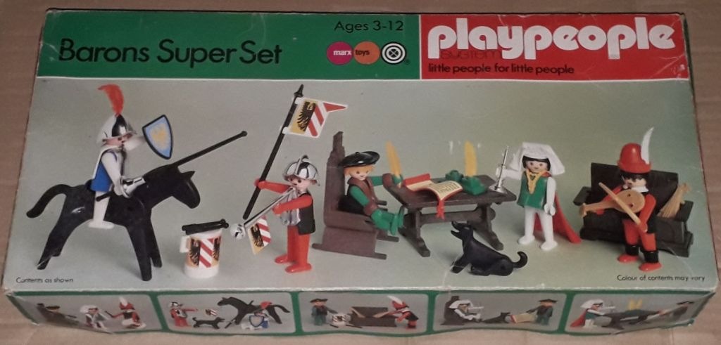 Playmobil Playmobil Playpeople 1719 Superset de barones - Marx Toys Reino Unido 1978 - El Mundo Click 1 Playmobil Playpeople 1719 Superset de barones
