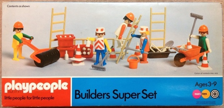 Playmobil Playmobil Playpeople 1720s1v2 Superset de obreros - Marx Toys Reino Unido 1976 - El Mundo Click 1 Playmobil Playpeople 1720s1v2 Superset de obreros