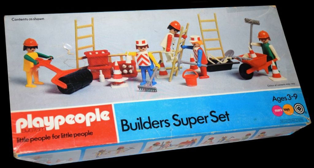 Playmobil Playmobil Playpeople 1720s1v2 Superset de obreros - Marx Toys Reino Unido 1976 - El Mundo Click 2 Playmobil Playpeople 1720s1v2 Superset de obreros