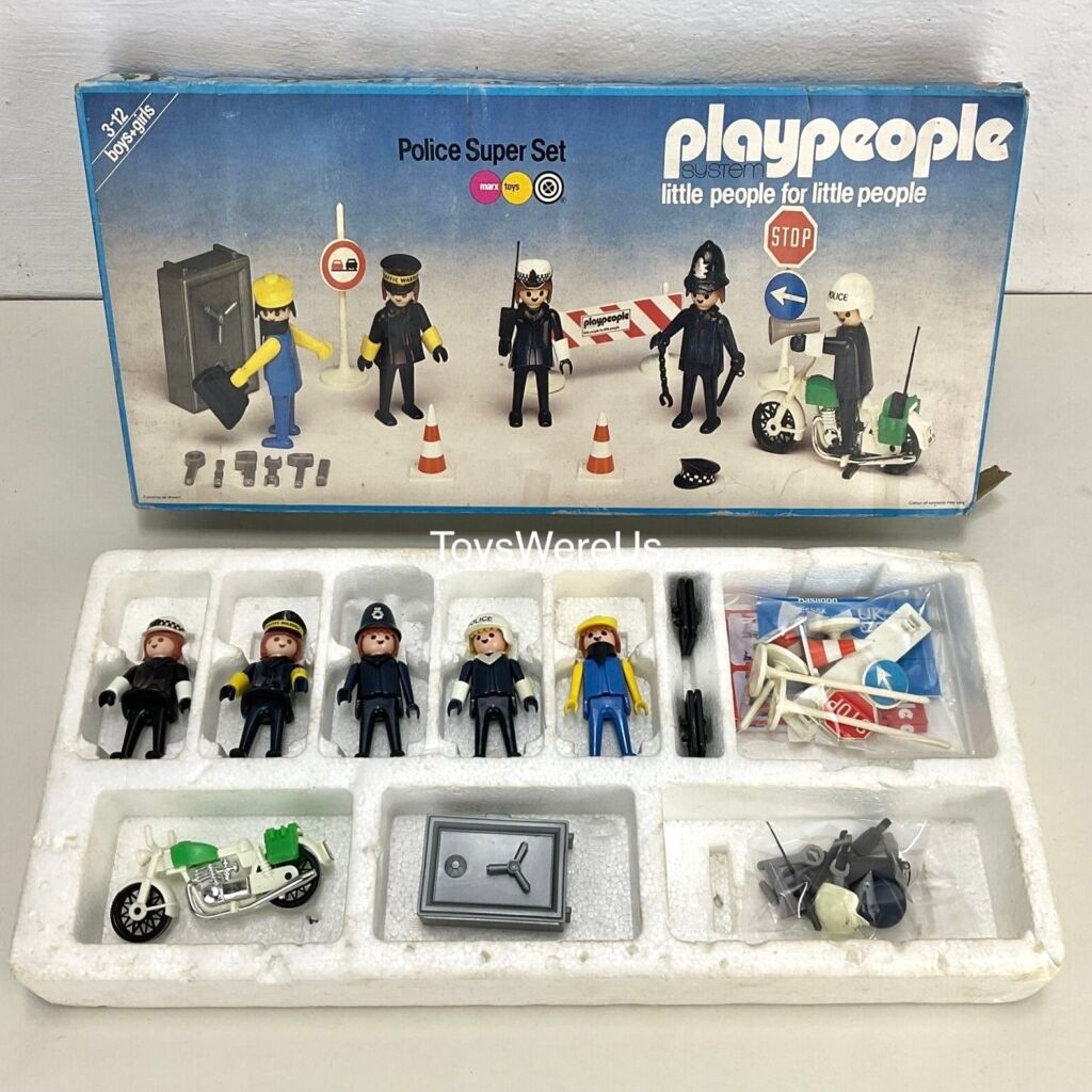 Playmobil Playmobil Playpeople 1720s2 Superset de policía - Marx Toys Reino Unido 1979 - El Mundo Click 2 Playmobil Playpeople 1720s2 Superset de policía