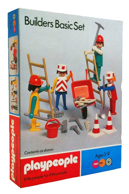 Playmobil Playmobil Playpeople 1721 Set básico de obreros - Marx Toys Reino Unido 1975 - El Mundo Click 2 Playmobil Playpeople 1721 Set básico de obreros