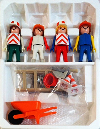 Playmobil Playmobil Playpeople 1721 Set básico de obreros - Marx Toys Reino Unido 1975 - El Mundo Click 3 Playmobil Playpeople 1721 Set básico de obreros