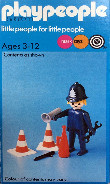 Playmobil Playmobil Playpeople 1728/2 Policía - Marx Toys Reino Unido 1979 - El Mundo Click 1 Playmobil Playpeople 1728/2 Policía