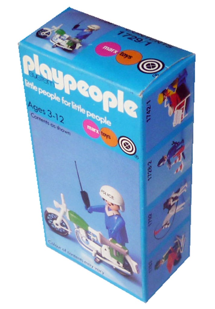 Playmobil Playmobil Playpeople 1729/1 Policía con moto - Marx Toys Reino Unido 1979 - El Mundo Click 2 Playmobil Playpeople 1729/1 Policía con moto