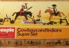 Playmobil Playpeople 1730 Superset de vaqueros e indios – Marx Toys Reino Unido 1976 – El Mundo Click Playmobil Playpeople 1730 Superset de vaqueros e indios
