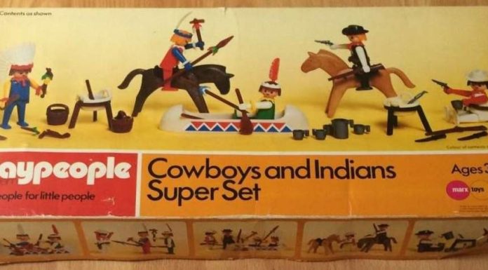 Playmobil Playpeople 1730 Superset de vaqueros e indios – Marx Toys Reino Unido 1976 – El Mundo Click Playmobil Playpeople 1730 Superset de vaqueros e indios