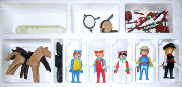 Playmobil Playmobil Playpeople 1730 Superset de vaqueros e indios - Marx Toys Reino Unido 1976 - El Mundo Click 3 Playmobil Playpeople 1730 Superset de vaqueros e indios