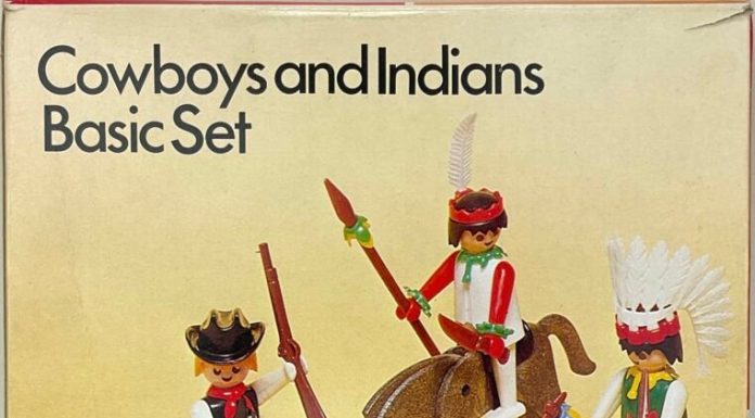 Playmobil Playpeople 1731v2 Set básico de vaqueros e indios – Marx Toys Reino Unido 1976 – El Mundo Click Playmobil Playpeople 1731v2 Set básico de vaqueros e indios