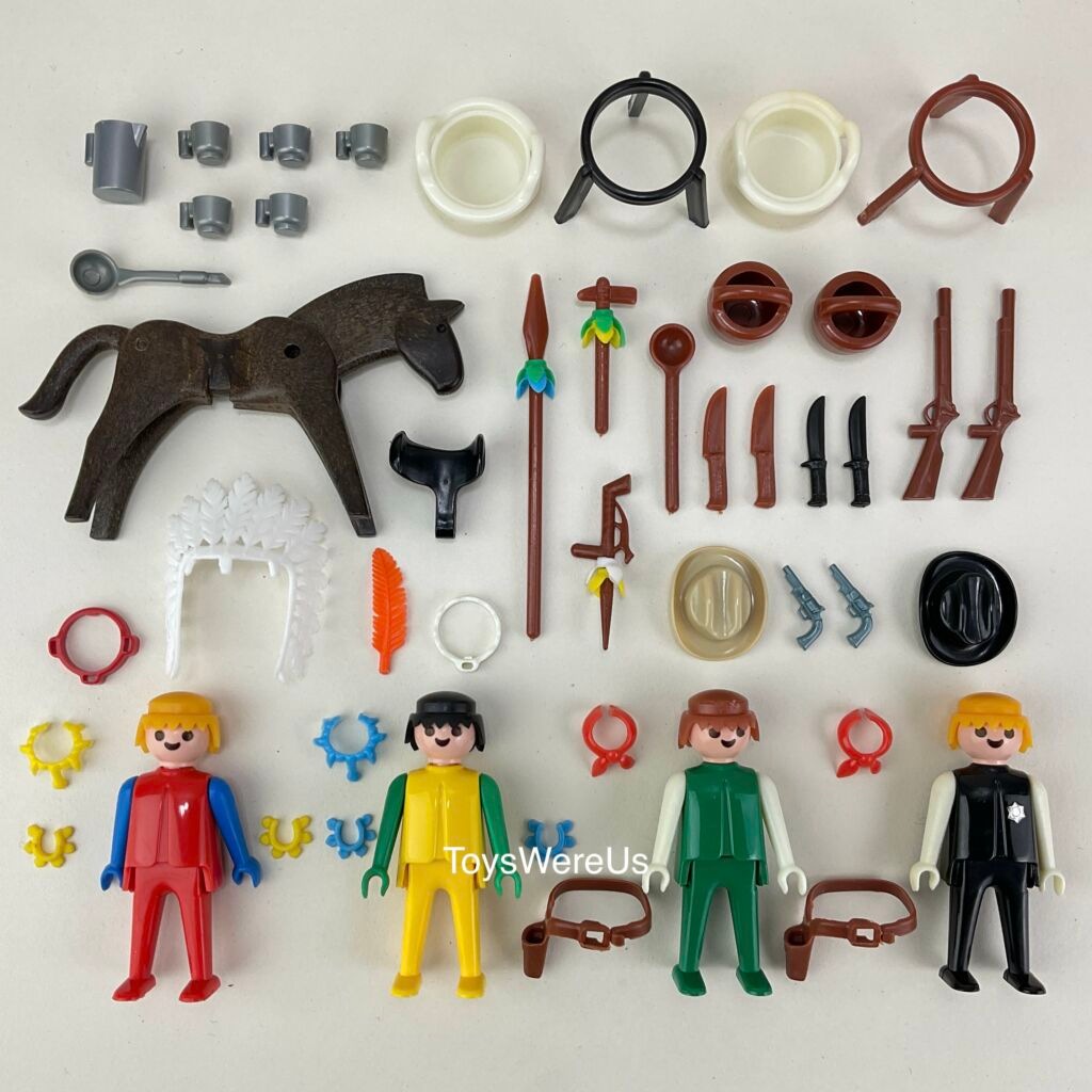 Playmobil Playmobil Playpeople 1731v2 Set básico de vaqueros e indios - Marx Toys Reino Unido 1976 - El Mundo Click 2 Playmobil Playpeople 1731v2 Set básico de vaqueros e indios