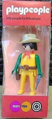 Playmobil Playpeople 1734/1v3 Vaquero amarillo, pelo negro Playmobil Playpeople 1734/1v3 Vaquero amarillo, pelo negro