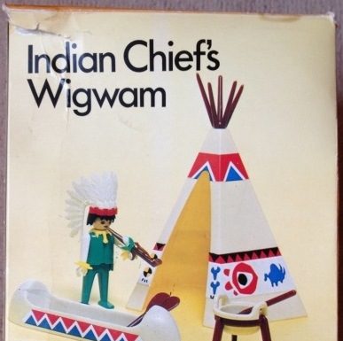 Playmobil Playpeople 1735 Tipi del jefe indio – Marx Toys Reino Unido 1976 – El Mundo Click Playmobil Playpeople 1735 Tipi del jefe indio