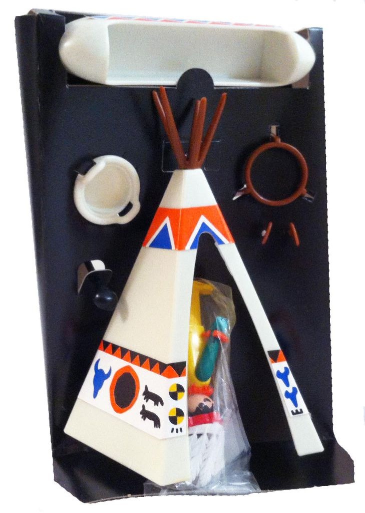 Playmobil Playmobil Playpeople 1735 Tipi del jefe indio - Marx Toys Reino Unido 1976 - El Mundo Click 3 Playmobil Playpeople 1735 Tipi del jefe indio
