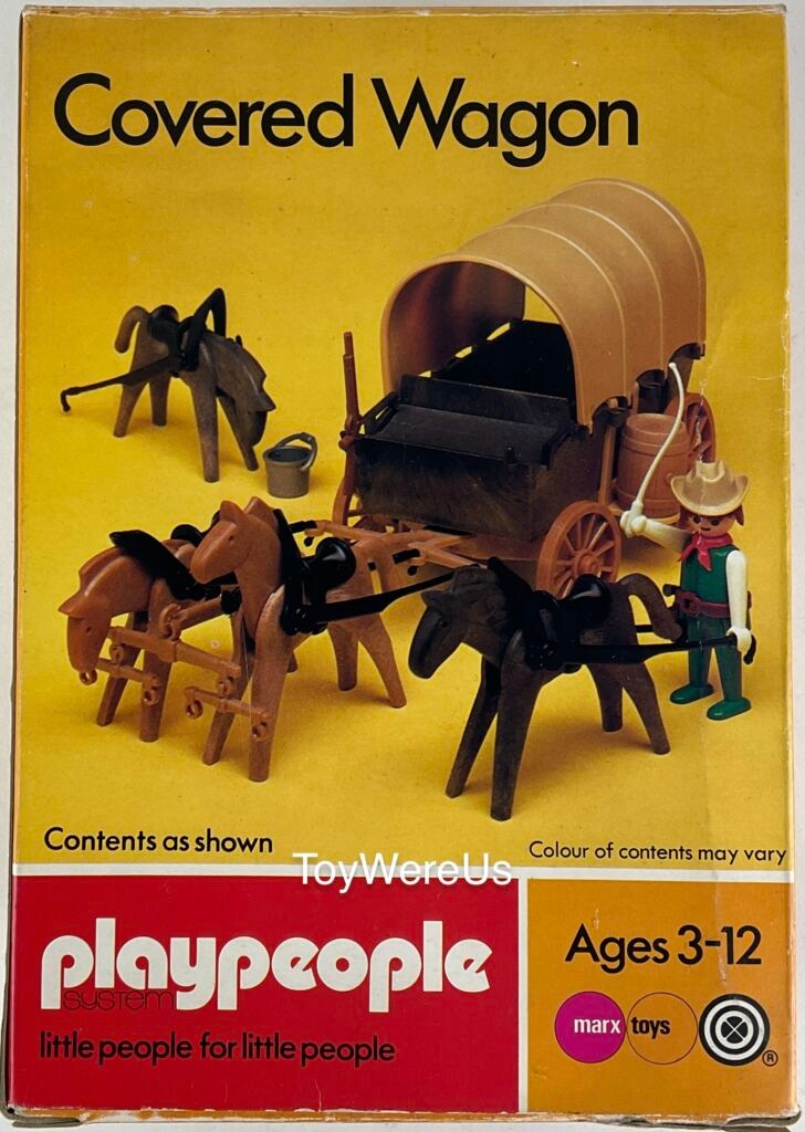 Playmobil Playmobil Playpeople 1737 Carreta - Marx Toys Reino Unido 1974 - El Mundo Click 1 Playmobil Playpeople 1737 Carreta