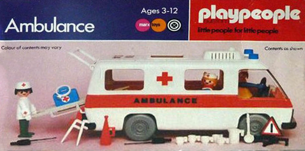 Playmobil Playmobil Playpeople 1748v1 Ambulancia - Marx Toys Reino Unido 1978 - El Mundo Click 1 Playmobil Playpeople 1748v1 Ambulancia