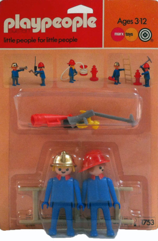 Playmobil Playmobil Playpeople 1752 Dos bomberos - Marx Toys Reino Unido - El Mundo Click 1 Playmobil Playpeople 1752 Dos bomberos
