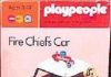 Playmobil Playpeople 1756 Coche del jefe de bomberos – Marx Toys Reino Unido 1978 – El Mundo Click Playmobil Playpeople 1756 Coche del jefe de bomberos