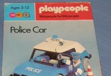 Playmobil Playpeople 1757 Coche de policía – Marx Toys Reino Unido 1978 – El Mundo Click Playmobil Playpeople 1757 Coche de policía