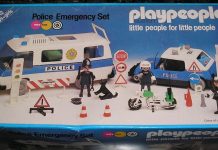 Playmobil Playpeople 1758/1 Set de emergencias de la policía – Marx Toys Reino Unido 1979 – El Mundo Click Playmobil Playpeople 1758/1 Set de emergencias de la policía